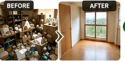 ゴミ屋敷の片付け前と片付け後